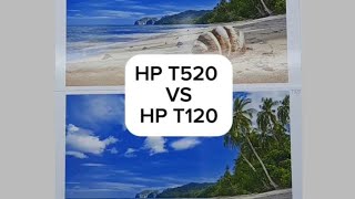 Сравнение качества печати плоттеров HP Designjet T520 и HP Designjet T120.