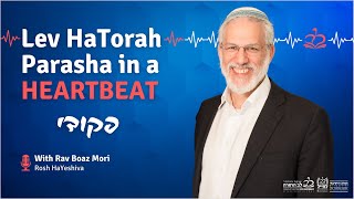 Parashat Pekudei 5784 - Rav Boaz - Rosh HaYeshiva