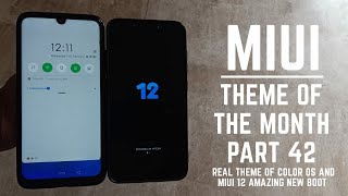 Miui 11 best theme of the month part 42 / real color os status bar / miui 12 minimal boot / hindi