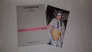 LE SSERAFIM 3rd Mini Album EASY unboxing (compact ver.)