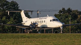 ✈ Private Wings Beechcraft 1900D Departure from London Southend Airport