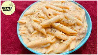 Pink Sauce Pasta Recipe| Chicken Pasta| Creamy & Cheesy Pink sauce Pasta| Butterbuds