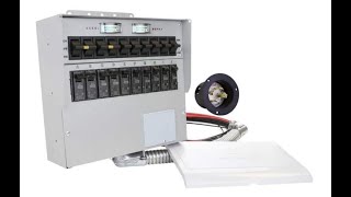 310A Pro/Tran2 30-Amp 10-Circuit 2 Manual Transfer Switch with Optional Power Inlet - Overview