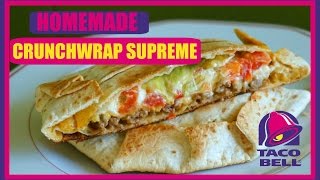 DIY HOMEMADE CRUNCHWRAP SUPREME (Taco Bell) ⎮weeklyMel