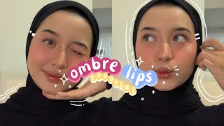 OMBRE LIPS TUTORIAL (ala aku) 💕💖