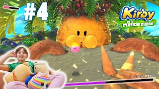 On affronte Tropic Woods le palmier hostile ! KIRBY ET LE MONDE OUBLIÉ ÉPISODE 4 ! Boss Estivalia