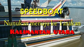 Trip perjalanan dari pulau Nunukan menuju ke pulau Tarakan.||.Speedboat SB.SADEWA KALTARA EXECUTIF.