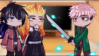 Hashiras React To Tanjiro As Itadori || Demon Slayer || Gacha React