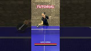 Как резать по гладкой и по шипам #tabletennis