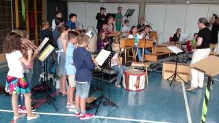 Musik AG beim Schulfest der Neckartalschule Hirschhorn 27.7.