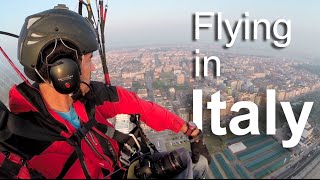 Flying in Italy with a paramotor - Paramoteur en Italie