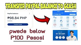 HOW TO TRANSFER PAYPAL MONEY TO GCASH BELOW P100 PESOS.