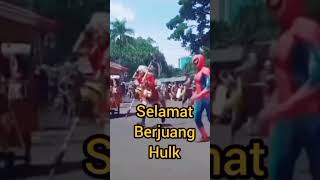 Cosplay Avangers Marathon #run #avangers #cosplay #satpolpp #movie #humor #bandung #hiburan #hulk #x