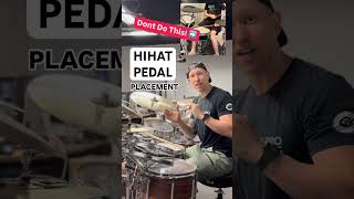 Hihat Pedal Placement & Ergonomics #hihat #ergonomics #drumlesson