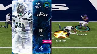 DK Metcalf Interception Touchdown Madden 22 Ultimate Team