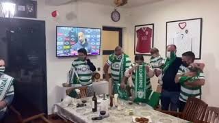 Dona Dolores festeja vitoria do Sporting contra o Tondela