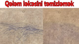 Divan, kreslodan qələm ləkəsini təmizləmək üsulu