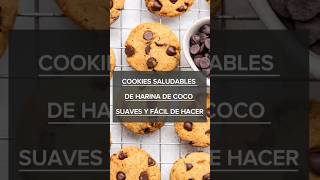 Cómo Hacer GALLETAS/COOKIES  de HARINA de COCO  Suaves y Masticables 🍪🥥 | Cookies saludables