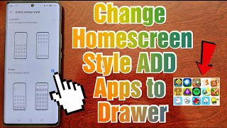 Honor Magic 5 Lite Change HOME-SCREEN Style ADD Applications to Drawer Keep APPS Better Organized