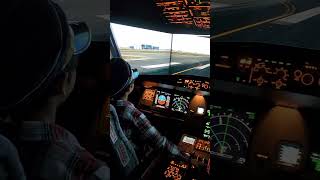 A pilot kids smooth landing the A320 with the help of a good pilot instructor