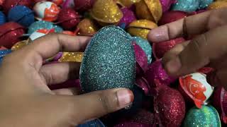 200 Colored Yummy Kinder Surprise Egg Toys Opening - A Lot Of Kinder Joy Chocolate ASMR - Part 09