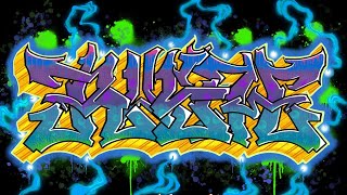 Procreate time lapse graffiti “RUSH”