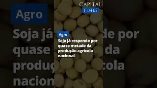 Soja já responde por quase metade da produção agrícola nacional