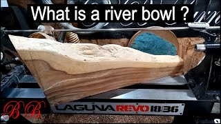 Woodturning a river bowl / wood turning