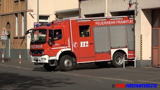 [Wachbesetzung während Großbrand] FF Frankfurt Heddernheim rückt von Wache 2 zum Kellerbrand aus