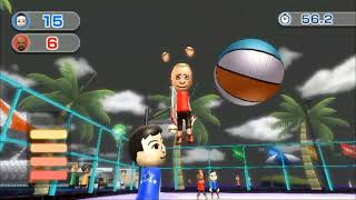 Wii Sports Resort Basketball... but you can't make a half-court shot (Storm Island Riivolution Mod)