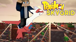 Minecraft Pixelmon challenge SKYGRID!! Ep:02 (Pokemon in Minecraft)