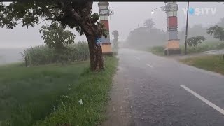 Hujan deras | Tidur nyenyak dengan Suara hujan dijalan pedesaan 🇮🇩