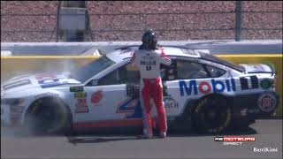 Monster Energy NASCAR Cup Series Las Vegas 2018 Harvick Jones Crashes