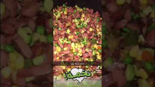 معكرونه النقانق والخضار اللذيذه 😋😋