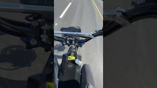 Stealth bomber electric bike Strong and fast start - first person perspective from our customer.