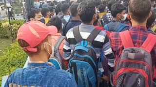 7 February at Karigori bhawan, Student protest For online Exam.. #westbengal