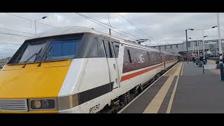 82213 & 91106, 82223 & 91124 & 91130 Lord Mayor of Newcastle with 82222 at Peterborough Station.