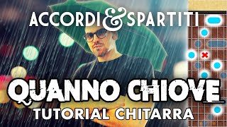 QUANNO CHIOVE Tutorial Chitarra - Pino Daniele