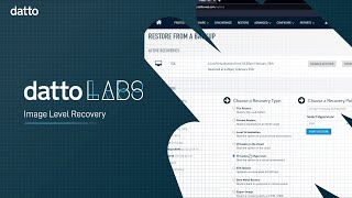 Datto Labs - Image Level Recovery