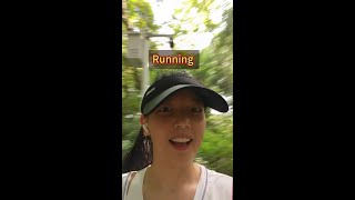 【跑步】I like running in the park. #DailyChinese#hsk2