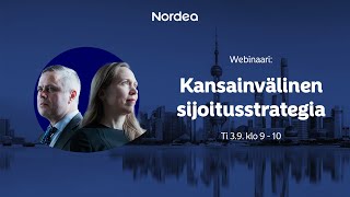 Webinaari: Kansainvälinen sijoitusstrategia syyskuussa | Nordea 3.9.2024