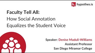 How Social Annotation Equalizes the Student Voice