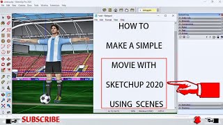 Sketchup 2020 - Simple  Animation Movie Tutorial