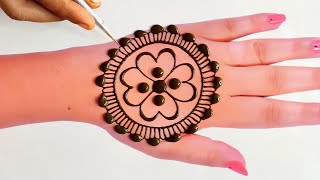 mehndi design simple back hand | very very easy mehndi designs for children's