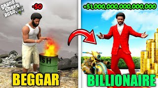 GTA 5 : Franklin Become Beggar On Road And Become Billionaire🤑 in GTA 5 ! (GTA 5 mods)