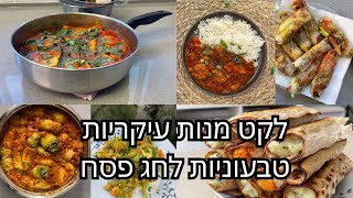 לקט מנות עיקריות טבעוניות לחג הפסח