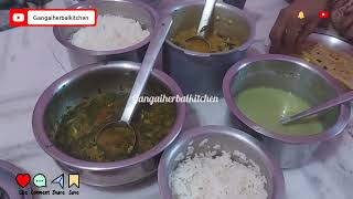 Today's Samayal - Palakkeerai kootu,Chapati,Pudalangaai kootu,Rice,Buttermilk/#gangaiherbalkitchen