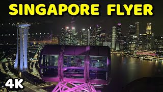 Experience the Singapore Flyer: Scenic Night Views from Asia's Largest Observation Wheel