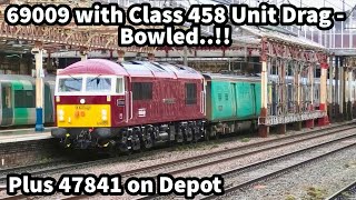 69009 'WESTERN CONSORT' Unit Drag - BOWLED by a PESKY Unit..! Plus 47841 at Crewe 25/03/24