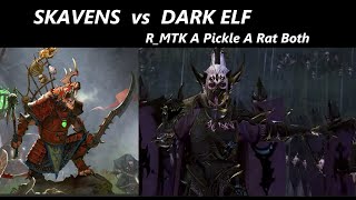 Скавены vs Тёмные Эльфы(R_MTK A Pickle A Rat Both) Total War: WARHAMMER 3